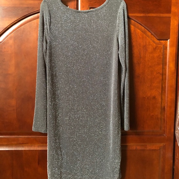 Michael Kors Gray Long Sleeve Dress. Size Large. - Picture 4 of 9